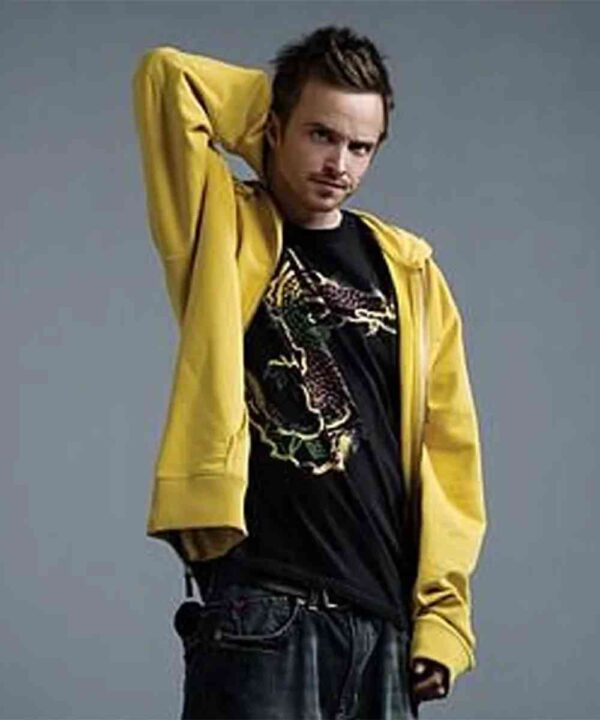 Aaron Paul Breaking Bad Yellow Hoodie