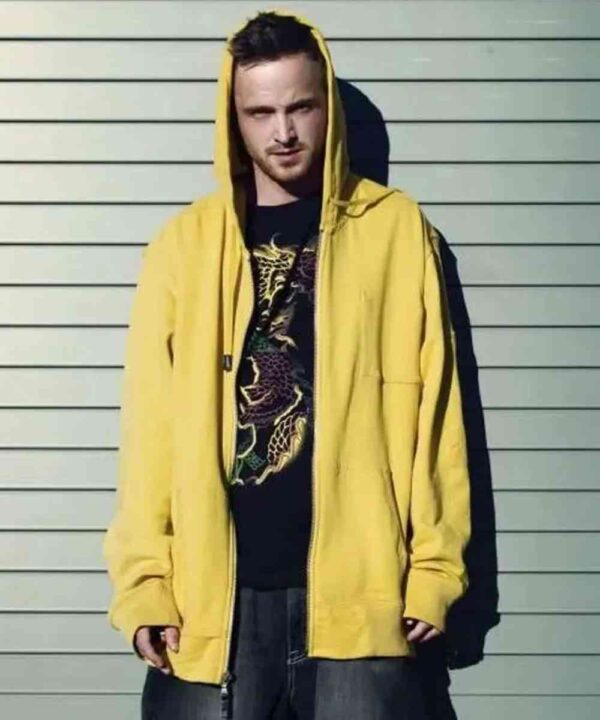 Aaron Paul Breaking Bad Yellow Hoodie