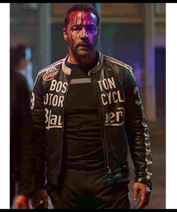 Boston Blauer American Night Jeremy Piven Biker Jacket