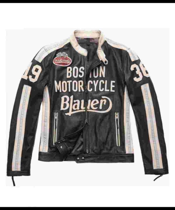 Boston Blauer American Night Jeremy Piven Biker Jacket