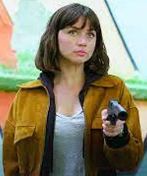The Gray Man Ana De Armas Brown Cropped Jacket