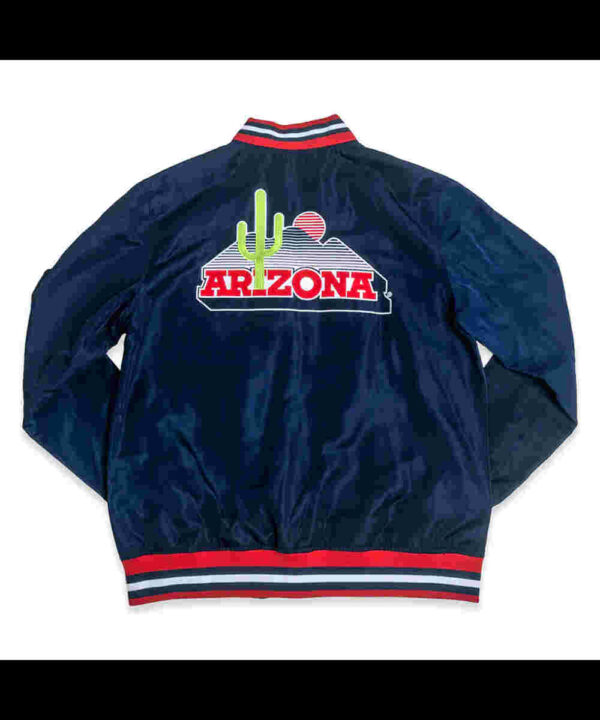 Arizona Wildcats Script Navy Retro Bomber Jacket