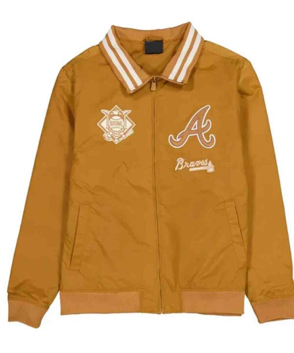 Atlanta Braves Logo Select Light Bronze Jacket