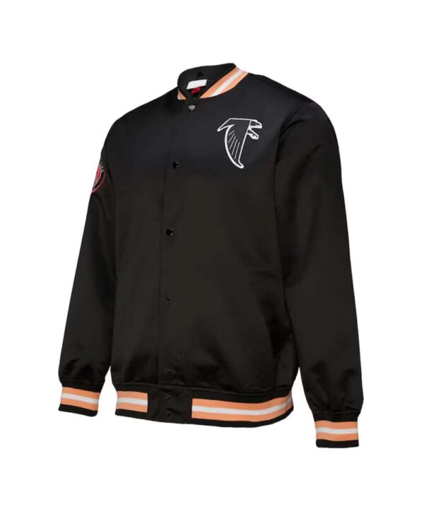 Atlanta Falcons Double Down Black Satin Jacket
