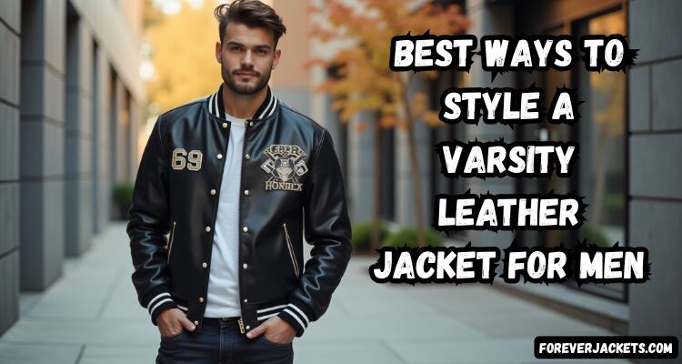 Best Ways To Style A Varsity Leather Jacket for Men