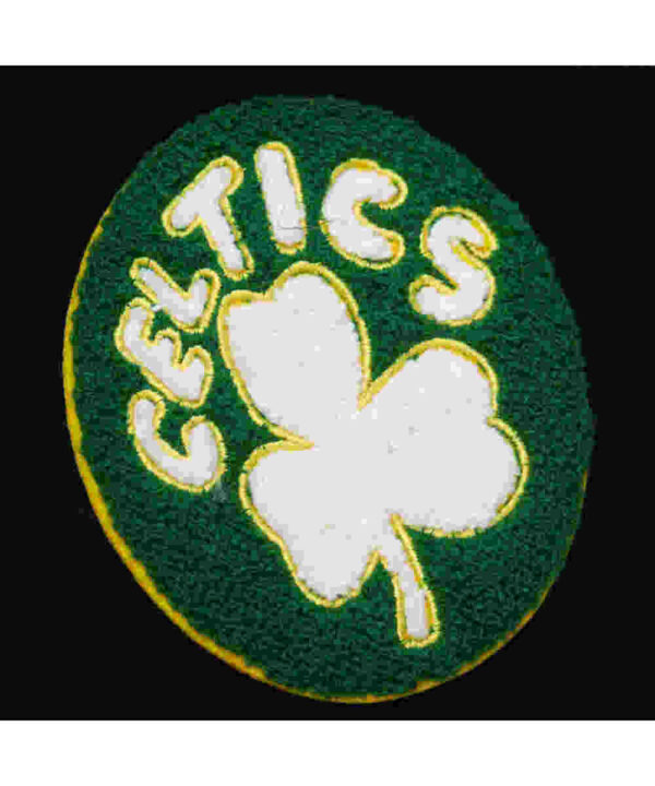 Boston Celtics Black Out Vintage Logo Varsity Jacket