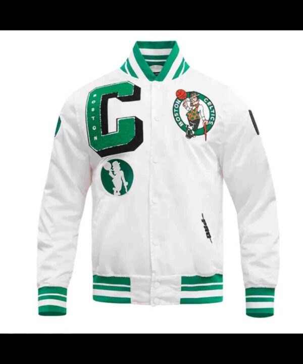 Boston Celtics Mashup Classic Rib Satin Jacket