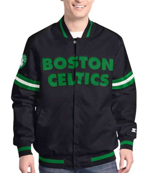 Boston Celtics Scout Varsity Satin Jacket