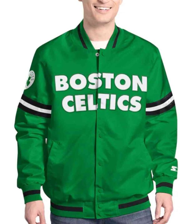 Boston Celtics Scout Varsity Satin Jacket