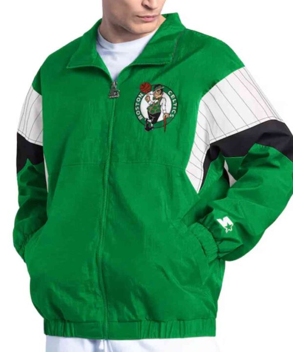Boston Celtics Yard Line Kelly Green Full-Zip Jacket