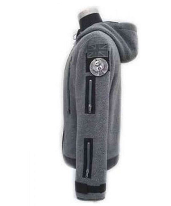 Ghost Call of Duty Sherpa Grey Hoodie