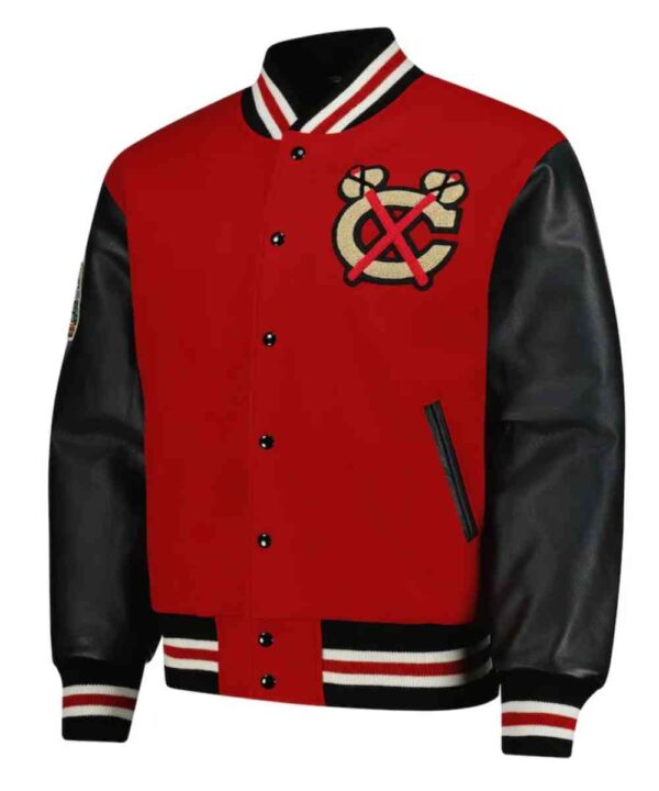 Chicago Blackhawks 2025 Red Winter Classic Coaches Varsity Jacket