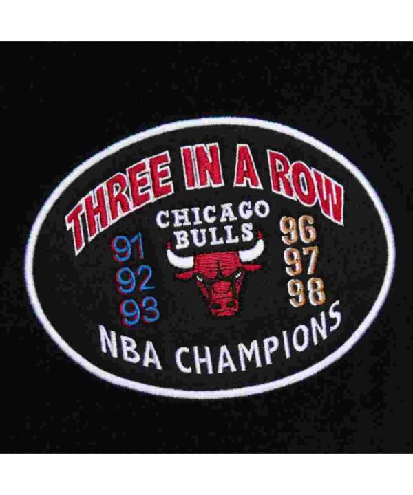 Chicago Bulls Black Out Vintage Logo Varsity Jacket