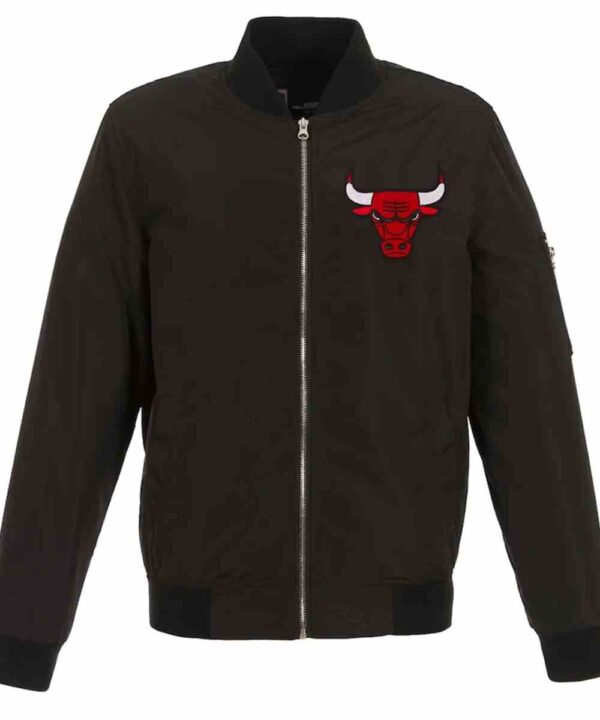 Chicago Bulls Lightweight Nylon Bomber Jacket