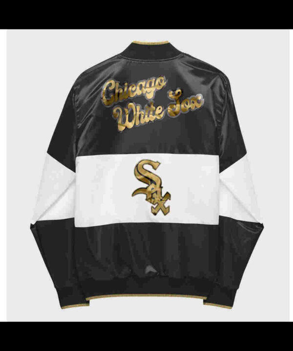 Chicago White Sox Ty Mopkins Black and White Satin Jacket