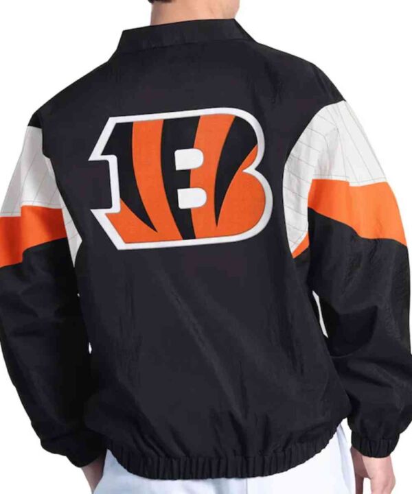 Cincinnati Bengals Yard Line Black Full-Zip Jacket