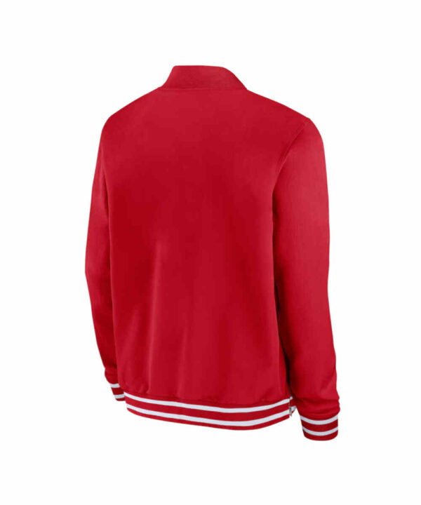 Cincinnati Reds Full-Zip Red Bomber Jacket