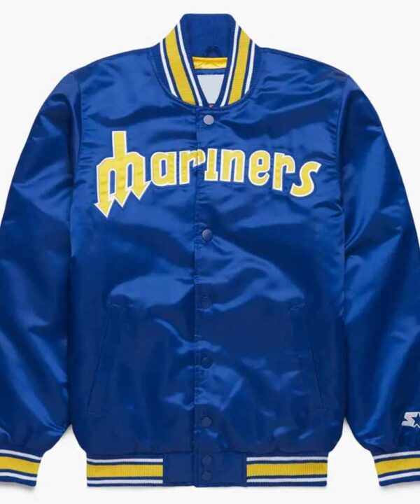 Seattle Mariners Classic Royal Satin Jacket