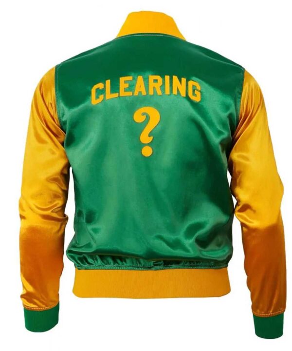 Clearing ? Color Block Satin Jacket
