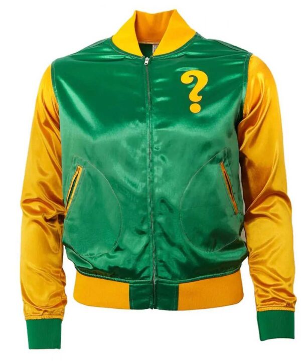 Clearing ? Color Block Satin Jacket