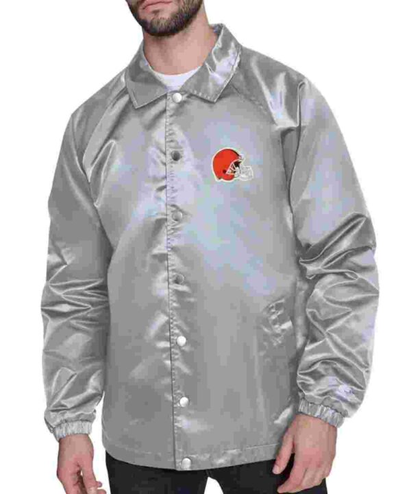 Cleveland Browns Retro Logo Coaches Jacket