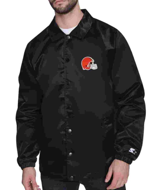 Cleveland Browns Retro Logo Coaches Jacket