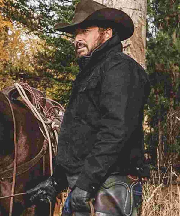 Cole Hauser Yellowstone Black Cotton Jacket