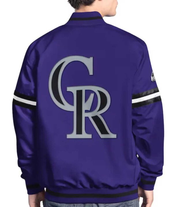 Colorado Rockies Scout Varsity Satin Jacket