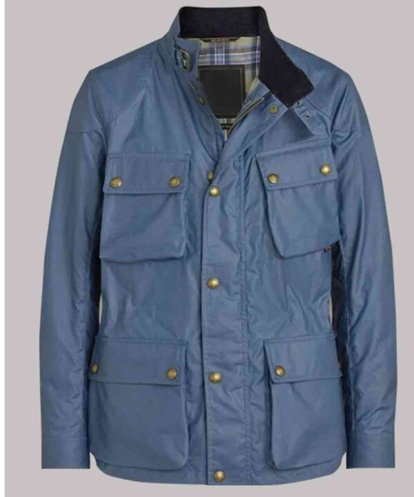 James Nesbitt Stay Close Cotton Blue Jacket