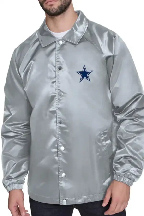 Dallas Cowboys Retro Logo Coaches Jacket