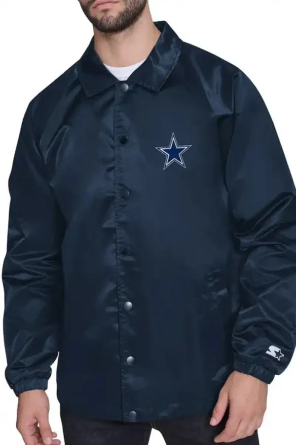 Dallas Cowboys Retro Logo Coaches Jacket