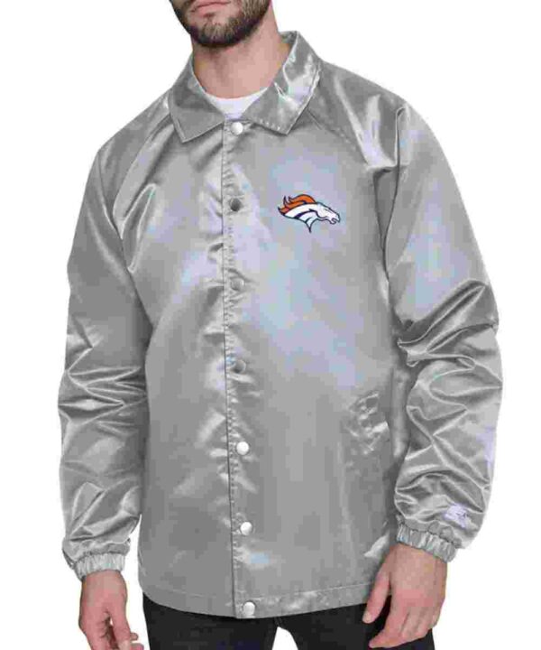 Denver Broncos Retro Logo Coaches Jacket