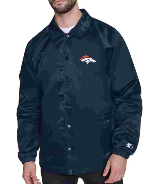 Denver Broncos Retro Logo Coaches Jacket