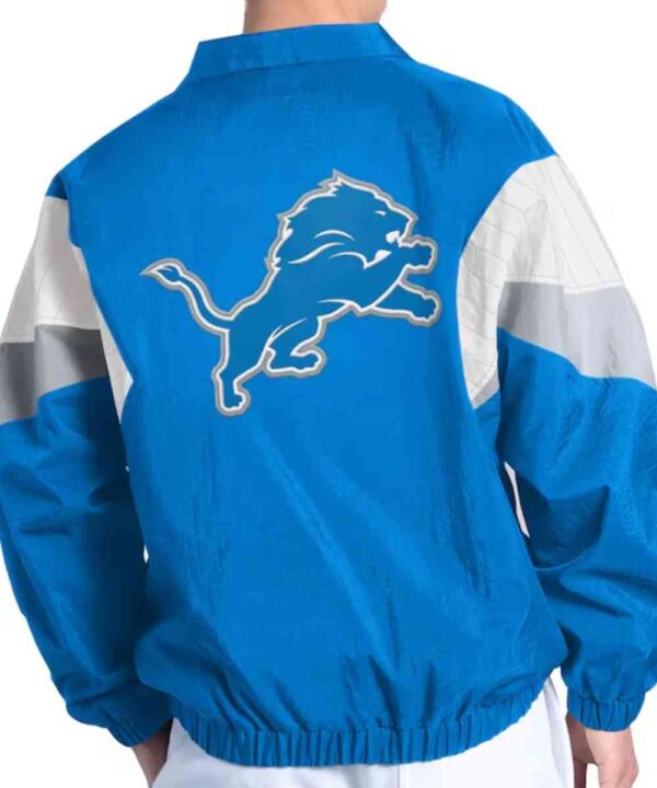 Detroit Lions Yard Line Blue Full-Zip Jacket