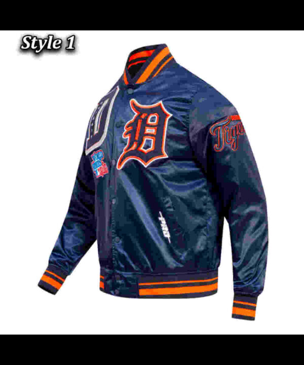 Detroit Tigers Mashup Classic Rib Satin Jacket
