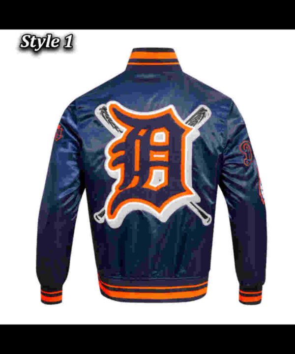 Detroit Tigers Mashup Classic Rib Satin Jacket