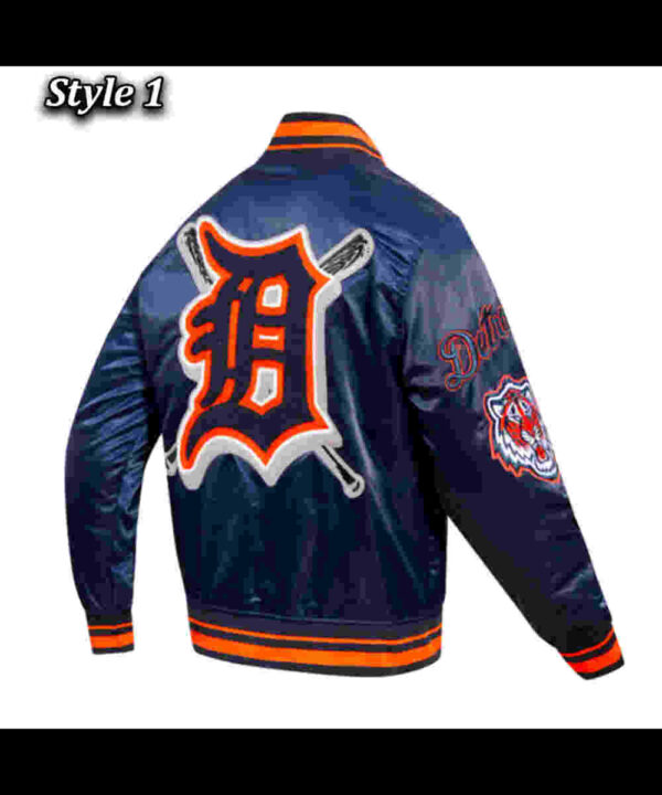 Detroit Tigers Mashup Classic Rib Satin Jacket