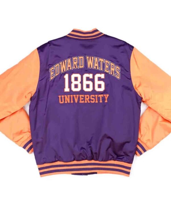 Edward Waters Purple and Orange Baseball Jacket