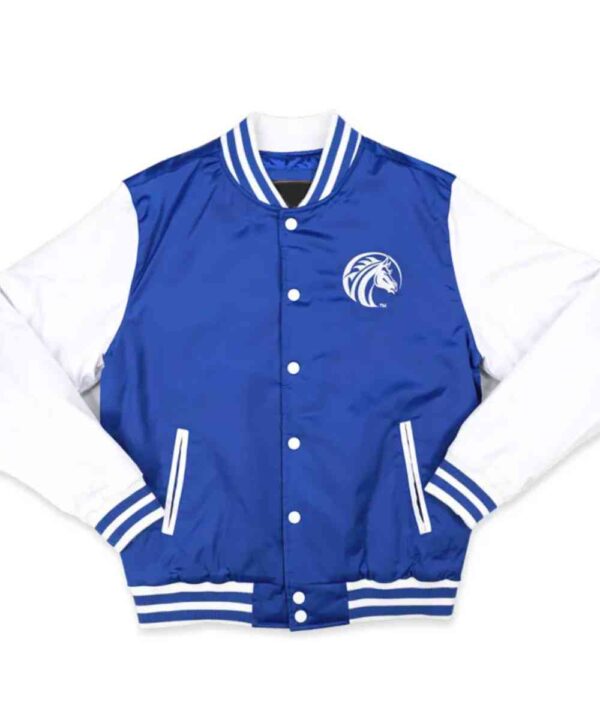 Fayetteville State Royal and White Baseball Jacket