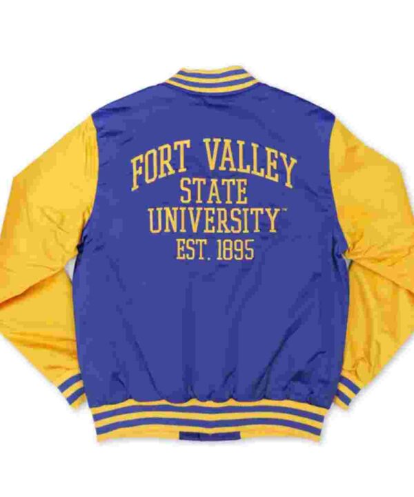 Fort Valley State Wildcats Blue and Gold Jacket