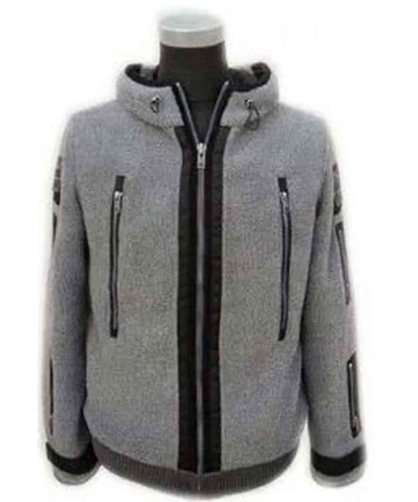 Ghost Call of Duty Sherpa Grey Hoodie