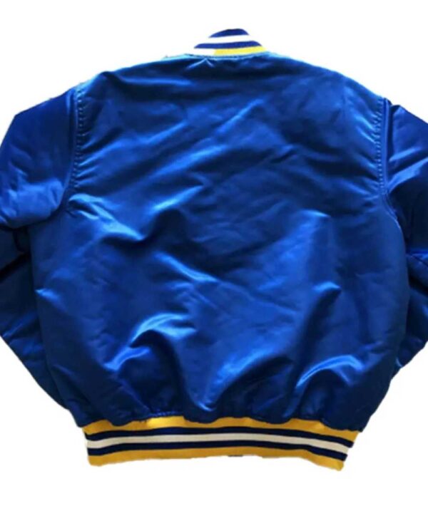 Golden State Warriors 90s NBA Royal Satin Jacket