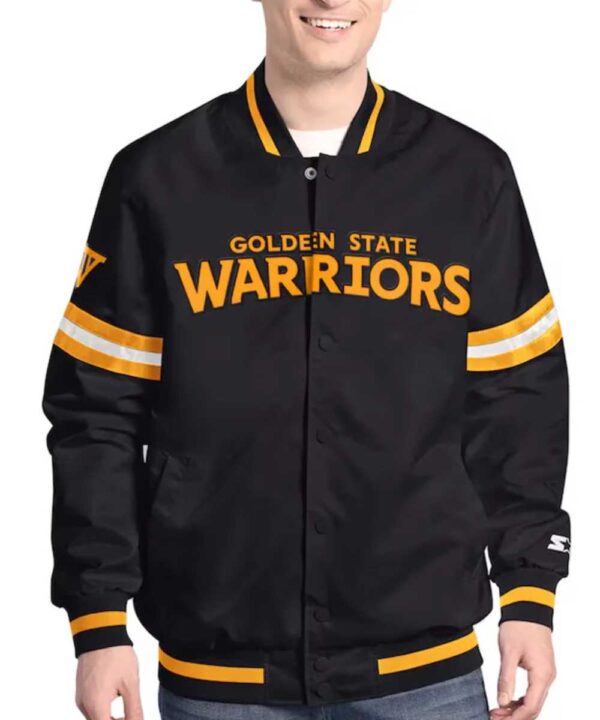 Golden State Warriors Scout Varsity Satin Jacket