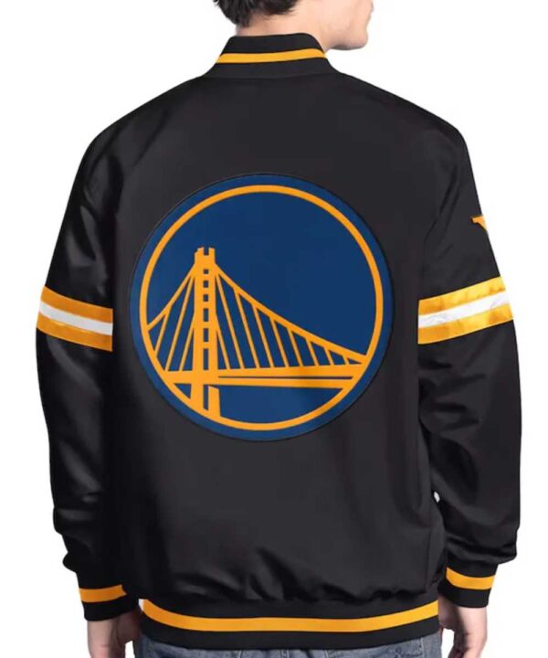 Golden State Warriors Scout Varsity Satin Jacket