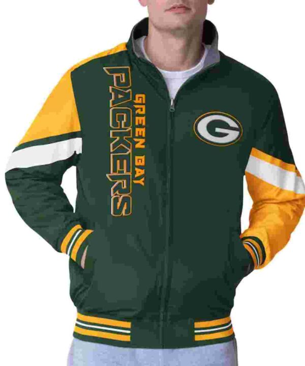 Green Bay Packers Strong Arm Green Full-Zip Jacket