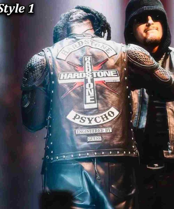 Hardstone Psycho Don Toliver Leather Vest