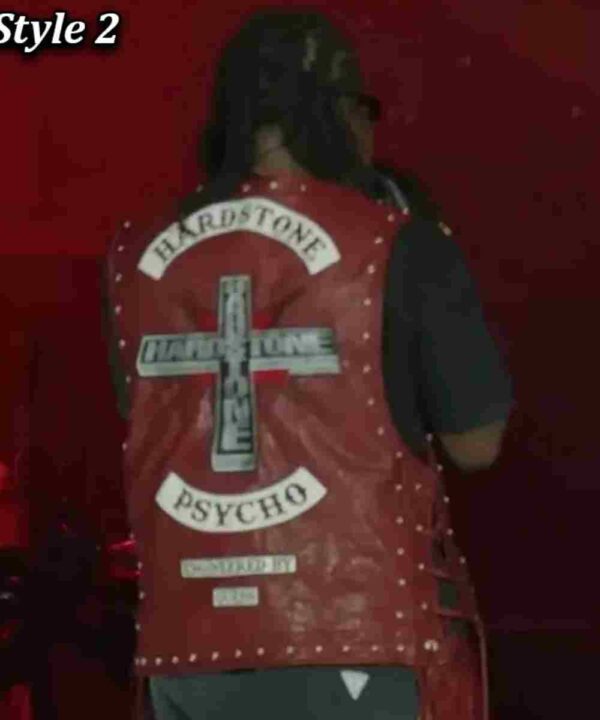 Hardstone Psycho Don Toliver Leather Vest
