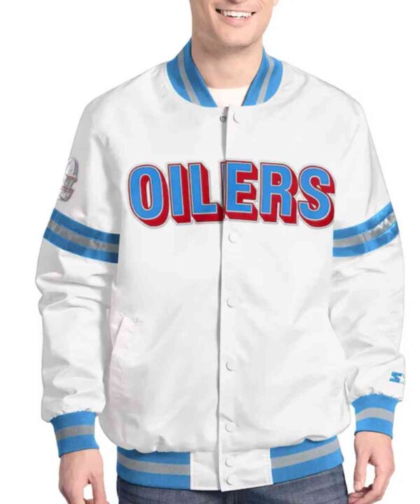 Houston Oilers Scout Varsity Satin Jacket