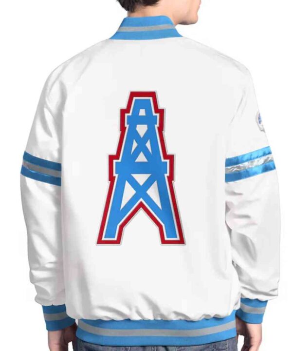 Houston Oilers Scout Varsity Satin Jacket