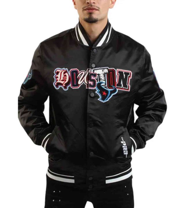 Ransom Houston Texans Black Satin Jacket